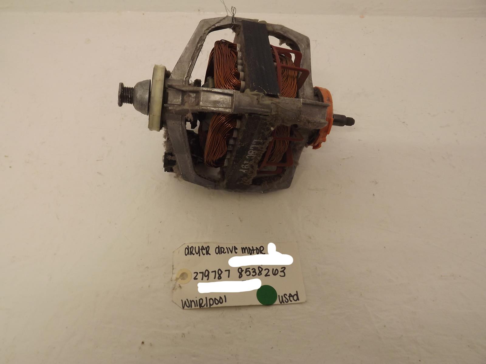Whirlpool Dryer 279787 8538263 Drive Motor Used Whirlpool Dryer 279787 8538263 Drive Motor Used